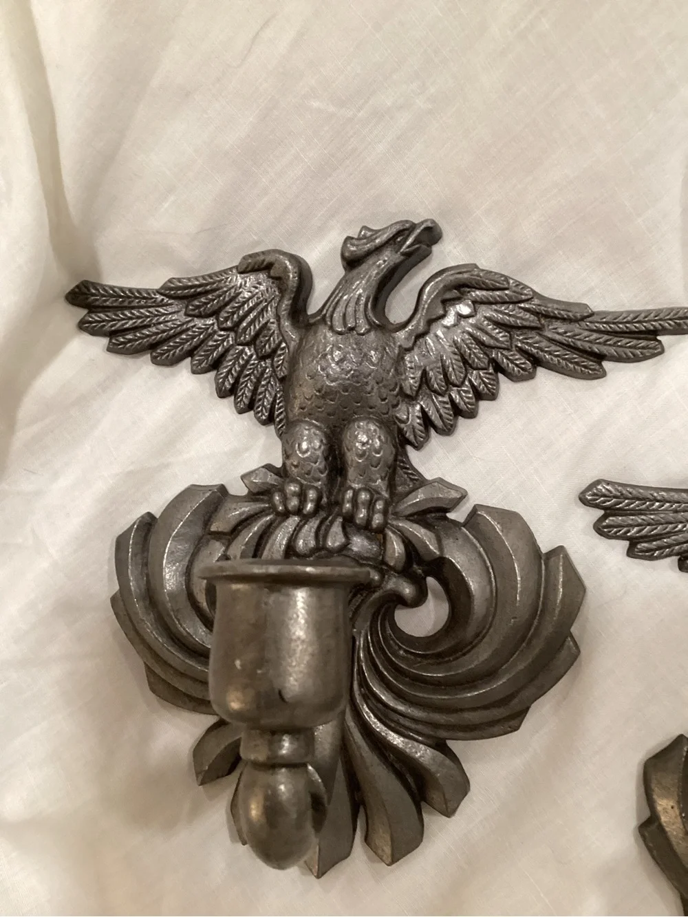 VTG Sexton American Eagle Wall hanging Candle sconces X2